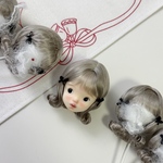 カスタムドールウィッグ　landoudou ドール　ウィッグ　モヘアウィッグ
