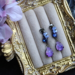 夜空の花色　イヤリング(ピアス)