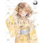 【W17】teatea.オリジナル 人物ステッカー