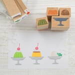 純喫茶 スイーツのはんこセット（ゼリー、プリン、アイス）