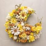 ドライフラワーリースキット♪ このリースが作れる花材セット♪イエロー・初心者OK