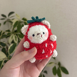 フルーツになりたいしろくまさん いちご（赤）🍓🐻‍❄️