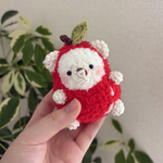 フルーツになりたいしろくまさん りんご🍎🐻‍❄️