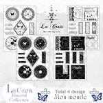 【再再販】【120シート/約1140枚】【Normal Set】♱ La Croix ♱ - 𝑀𝑜𝑛 𝑚𝑜𝑛𝑑𝑒 - 𝑀𝑎𝑡𝑒𝑟𝑖𝑎𝑙 𝐶𝑜𝑙𝑙𝑒𝑐𝑡𝑖𝑜𝑛 🦋⟡.* 【コラージュ素材】