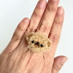 ほっこりテディボアちびくまちゃんリング