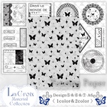 【再再販】【Tracing Paper Set】♱ La Croix ♱ - 𝑀𝑜𝑛 𝑚𝑜𝑛𝑑𝑒 - 𝑀𝑎𝑡𝑒𝑟𝑖𝑎𝑙 𝐶𝑜𝑙𝑙𝑒𝑐𝑡𝑖𝑜𝑛 🦋⟡.*【コラージュ素材】