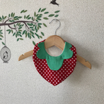 赤いちごスタイ(丸衿)
