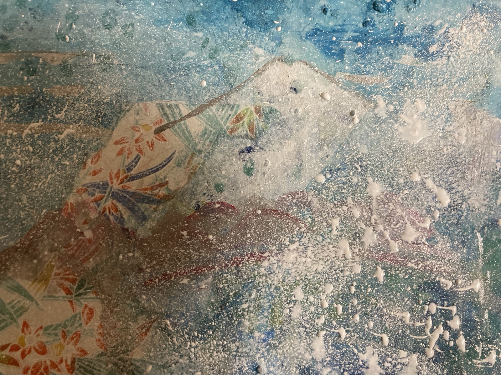 雪降りつもる富士