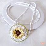 ひまわりポシェット🌻 手編み