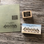 [2個セット] アルベロベッロのトゥルッリ & 看板 ペイントver. - Les trulli d'Alberobello & TRULLI← Paint ver. - [ラバースタンプ]