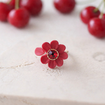 【期間限定】14KGF 花占リング / Flame Red / サイズフリー / フォークリング