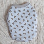 犬服　くま柄タンクトップ