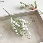 [再入荷]  すずらんの一輪挿し　枯れない花　編み物　完成品　送料250円