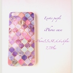 iPhone7Plus   送料無料✴︎ソフトお素材✴︎Exotic purple iPhone  case