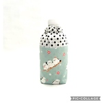保温保冷ペットボトルカバー・シマエナガ・花・mini