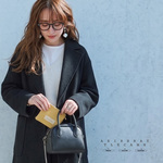 名入れ無料｜たっぷり入るぷっくり本革ポーチ｜ときめくメタリックカラー【正規品】