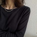 -big anchor chain necklace- アンカーチェーン　チェーンネックレス　サージカルステンレス　チェーンブレスレット　チェーン　アンカー