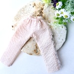 22cm 1/6 ドール用 脇フリルイージーパンツ【ピンク】