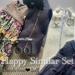 4/25 入荷　¥3,150 お買い得　四着分セット　　　　　　　　　　　　　　　　　　　　　　　　　　　　　　　　　　22cmドール服　