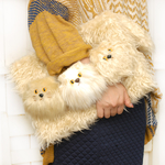 ねこクラッチバッグ ベージュ