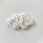 ビーズ刺繍ブローチ（くも）