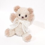 小さなバニラホワイト テディベア 13cm