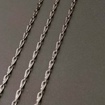 [ 10センチ ] ドロップチェーン 1.9mm [ シルバー ] ステンレス デザイン フィガロ パーツ 【切り売り】 p-2119167s