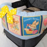 《ic…15様専用》    水色ドット×可愛いレトロ柄♪ペットカートクッション