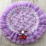 藤紫カフェマット❀.*ライラック🪻犬用 直径54cm【着座33cm】