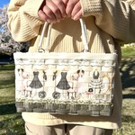 底鋲付き　ハンドバッグ　カバン　ショルダーバッグ　バッグ　かばん　カゴバッグ