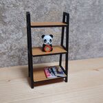ミニチュア◆３段ラック◆ドールハウスに◆ミニチュア家具　棚 シェルフ 