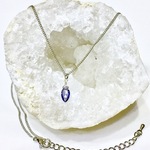 Blue spinel. 〜天然石ブルースピネルのワンポイントネックレス〜