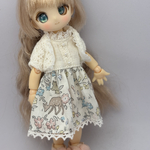 アンティーユ　ピコニーモP  オビツ11 サイズの服 ワンピース とボレロ