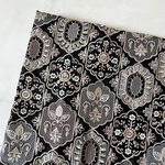 108cm×50cm  インド刺繍生地　ブラック