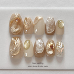 glitter perl ネイルチップ
