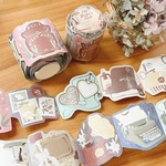 ★4月新入荷★[Journal pages] [JP-031] Vintage stationery 模造紙メモロールシール(剥離紙付き) 切り売り(10柄計20枚入)