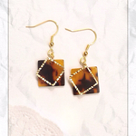 square＆べっこうピアス