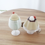 レトロ喫茶セット｜プリン&クリームソーダ クリッカー (カチカチorコトコト)