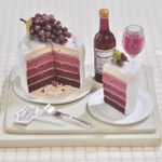 ボルドーのオンブレケーキとワインのセットvol.1