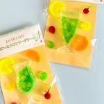 ぷにっと触れる🍈メロンソーダシール｜立体・透明・キラキラ｜petitcuir