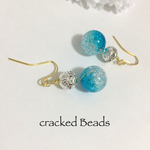 ＊Creacked Beads pierce/earring