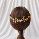 水晶と小枝　ビジューのヘアコーム　ヘアアクセサリー　ブライダル　水晶　結婚式　クラウン　前撮り　ティアラ　ヘッドドレス　ティアラ　成人式