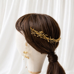 ゴールド　枝のティアラ　ティアラ　葉　フラワー　ウェディング　和装　葉っぱ　ヘアアクセサリー　ヘッドドレス