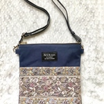 サコッシュ　インド刺繍リボン　ネイビー