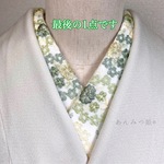 洗える刺繍半衿 花冠