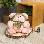 おまめくまちゃん　さくらもち2　ぬいぐるみ