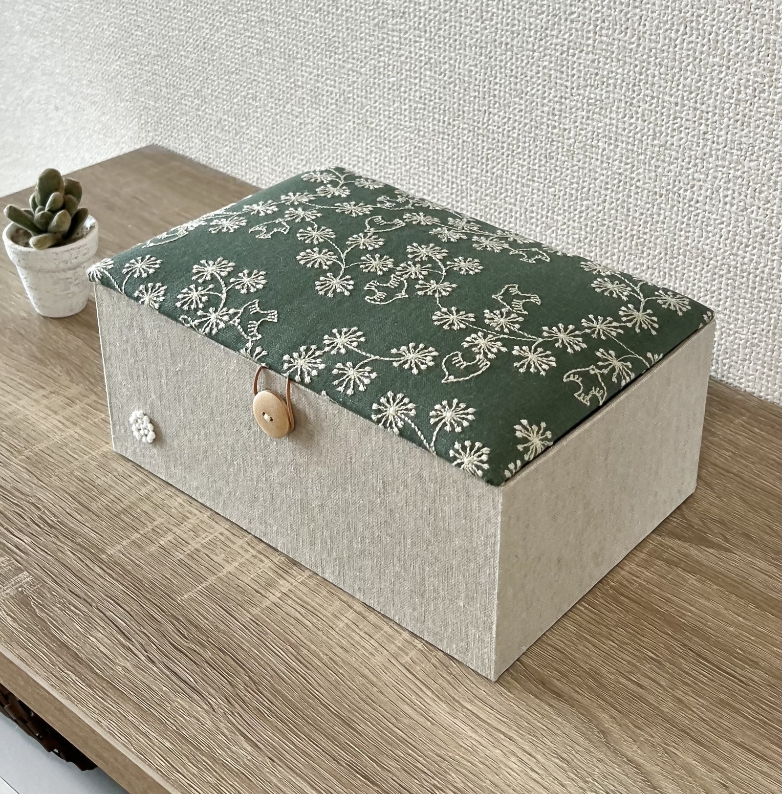Bungaインテリアボックス ［P］〈Lサイズ〉収納・裁縫箱