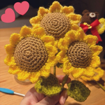枯れない花　ひまわり　かぎ針編み　あみぐるみ
