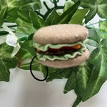 🆕キーホルダー＊ハンバーガー＊マカロン＊ハンドメイドパッチワーク＊手作り小物