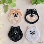 ビーズ刺繍のポメラニアン　※受注制作